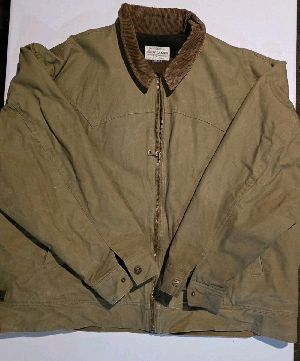 Cody James 4XL Brown Canvas Carhartt Style Work Jacket Western Ranch Chore